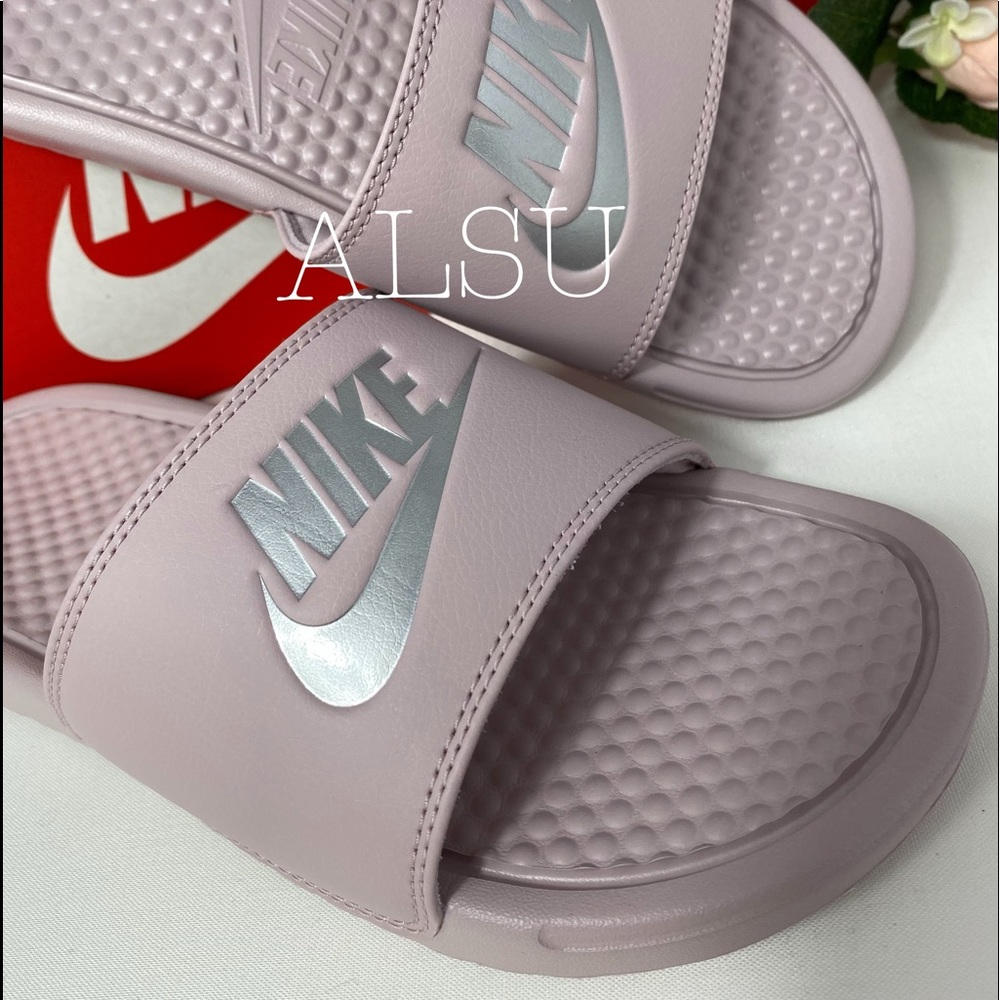 NWT Nike Benassi JDI Particle Beige W AUTHENTIC - Picture 4 of 7